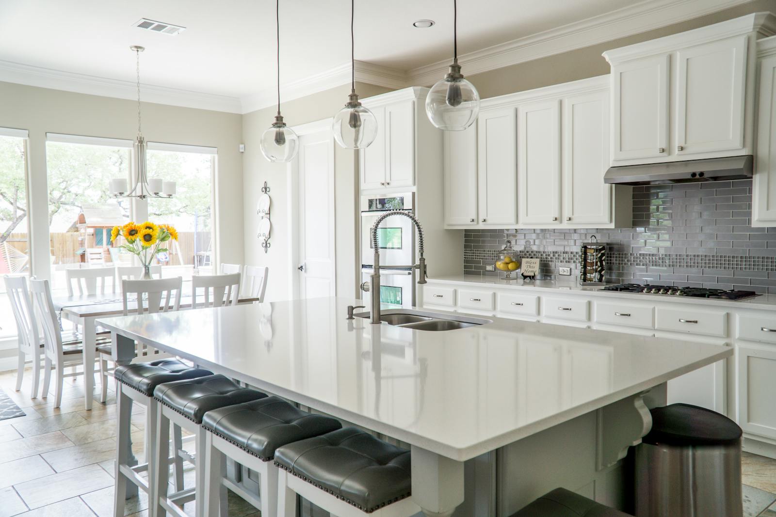 Cleaning Kitchen Cabinet Johor Ampquartz Island Top