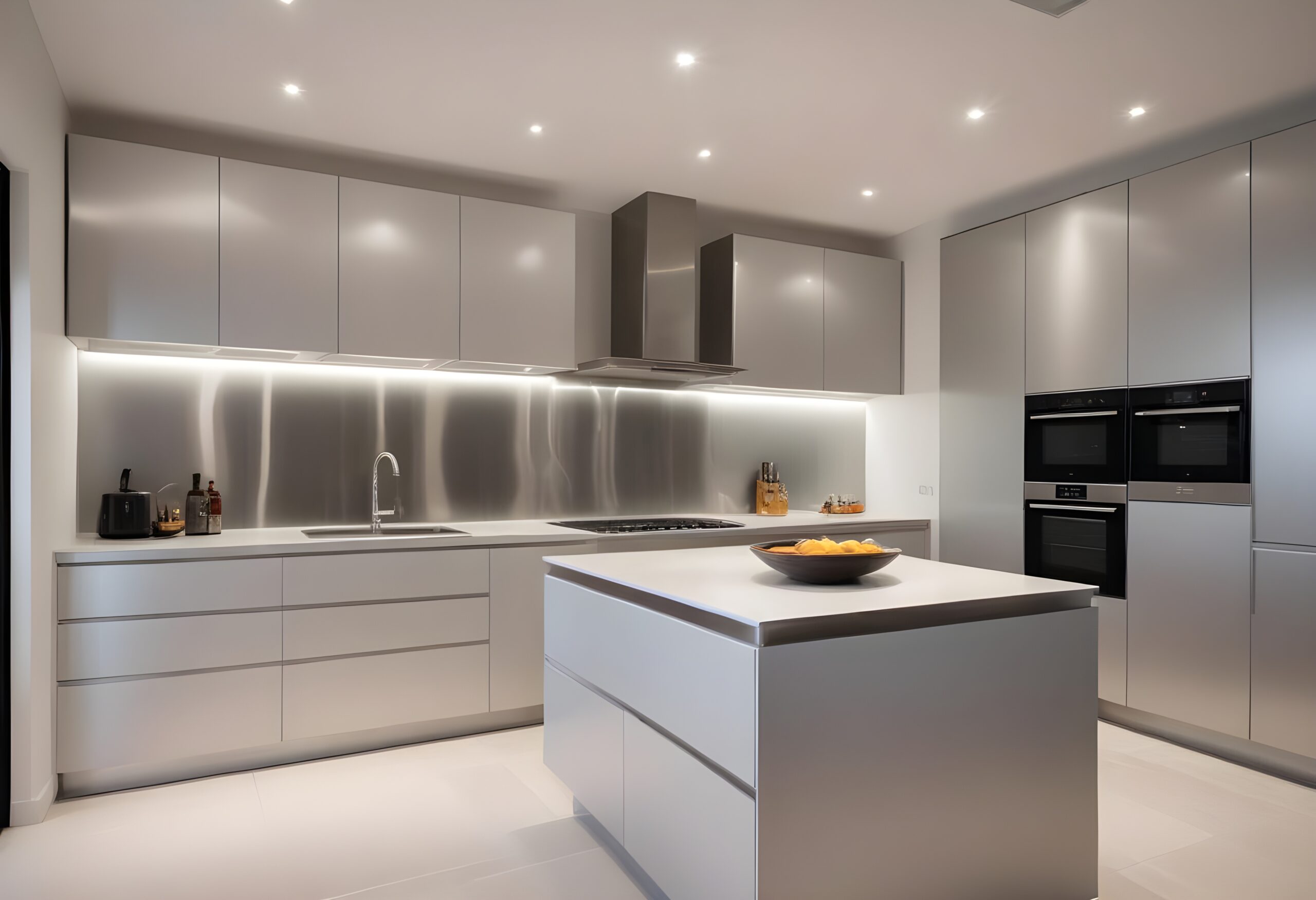 Minimalistic Aluminium Cabinets, Kitchen, Decor, Interior Design