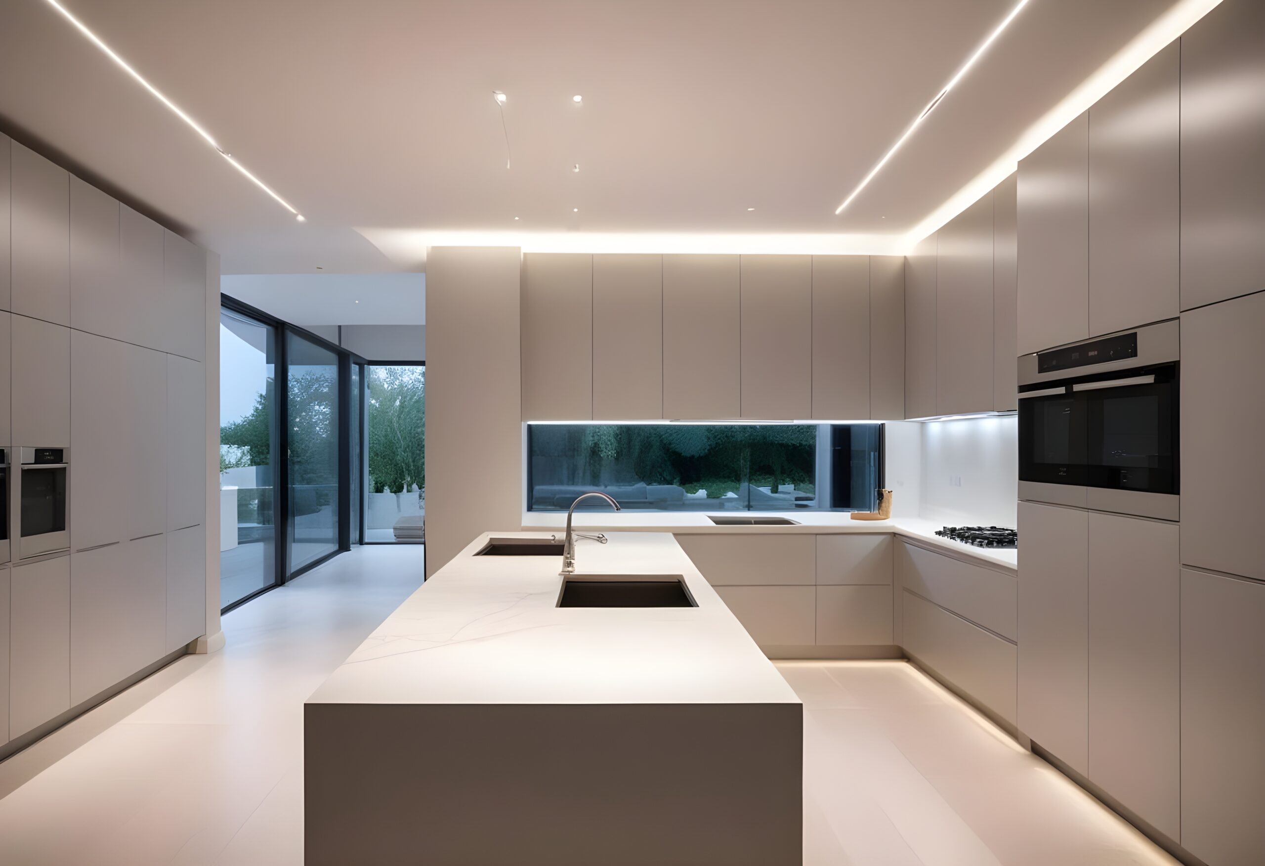 Minimalistic Aluminium Cabinets, Kitchen, Decor, Interior Design