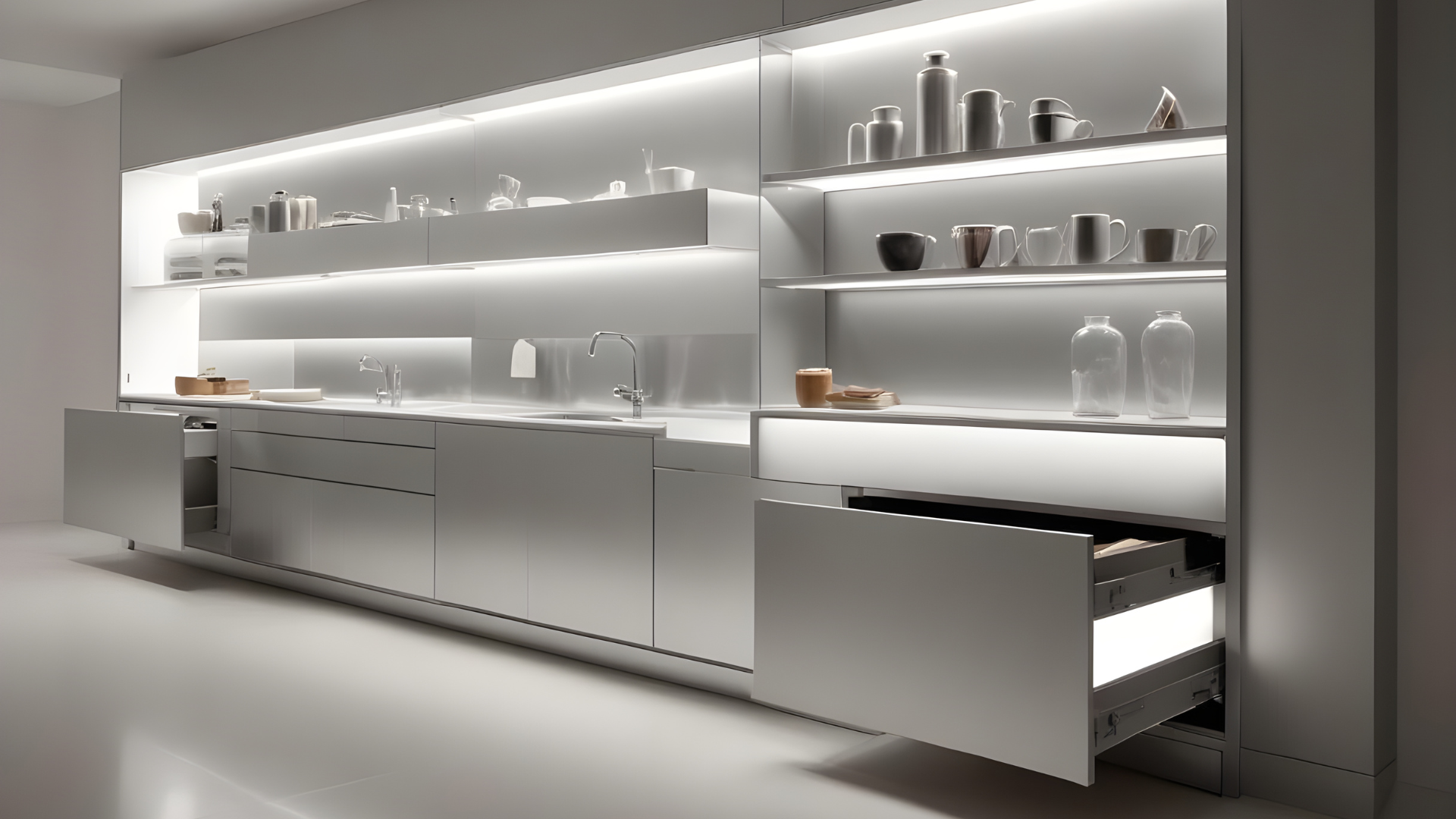 Futuristic Aluminium Cabinets, Kitchens, Home, Decor, Design, Interior