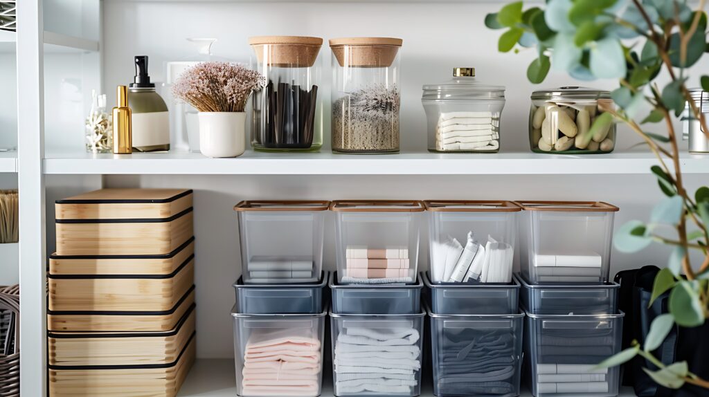 cabinet organisation, home, household, neat