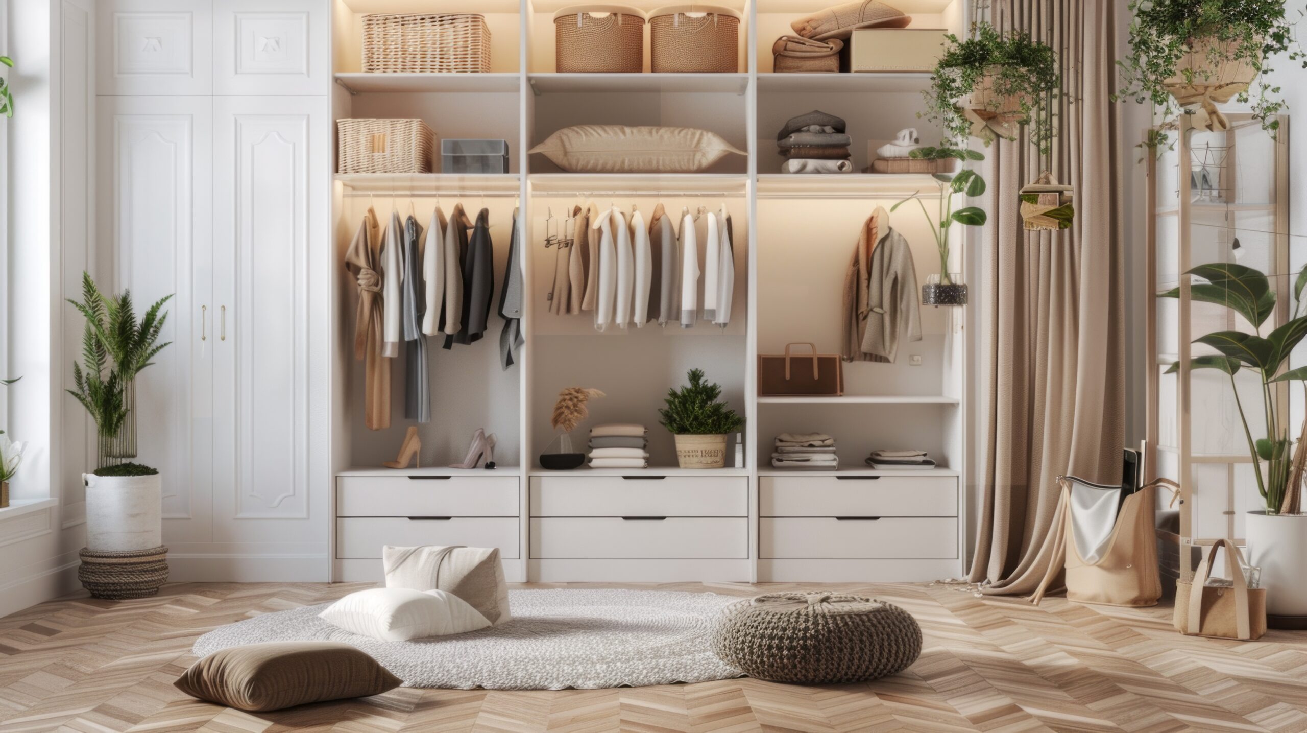 Shared Wardrobe, Space, Home, Organisation, Planning, Interior,