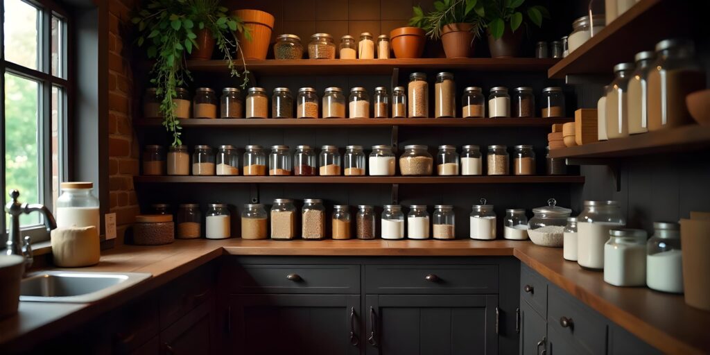 perfect kitchen pantry, kitchen pantry organisation, pantry space maximisation