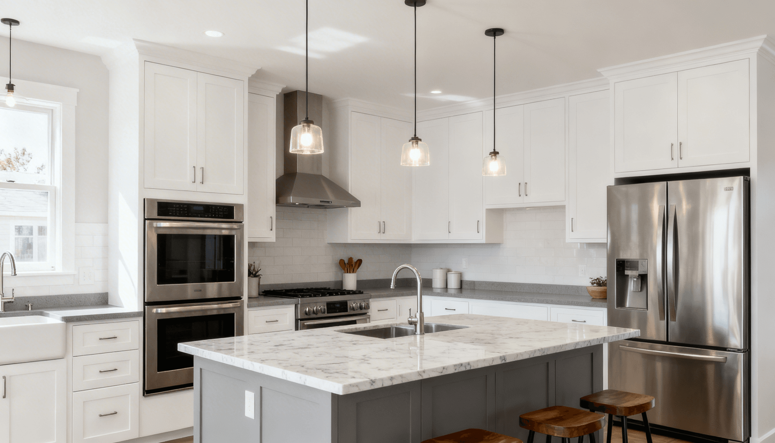 Kitchen Cabinet Johor Bahru Uncluttered Kitchen Countertop, Kitchen Countertops, Home Kitchen Countertops, Kitchen Countertop Neatness, Clean Kitchen Countertops, Neat Kitchen Spaces, Planning A Good Kitchen, A Smart Kitchen Layout, Tips For Uncluttered Kitchens