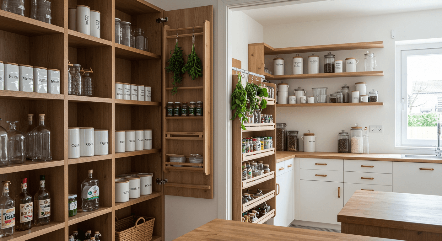 Kitchen Cabinet Johor Bahru Sublime Pantry Organisation, Kitchen Pantry Tips, Pantry Organisation Tips, Good Kitchen Pantry Tips, Neat Pantry, Kitchen Pantry Arrangement, Neatness In Kitchen Pantries, Kitchen Pantry Tips And Tricks
